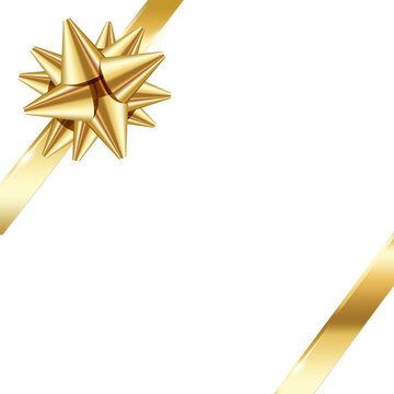 gold ribbon bow