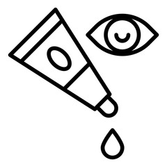 Eye Cream Icon Style