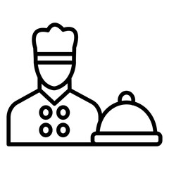 Chef Male Icon Style