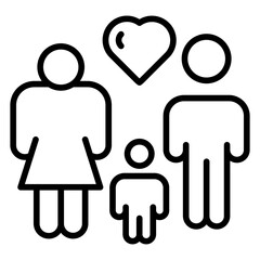 Happy Family Icon Style