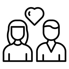 Happy Couple Icon Style