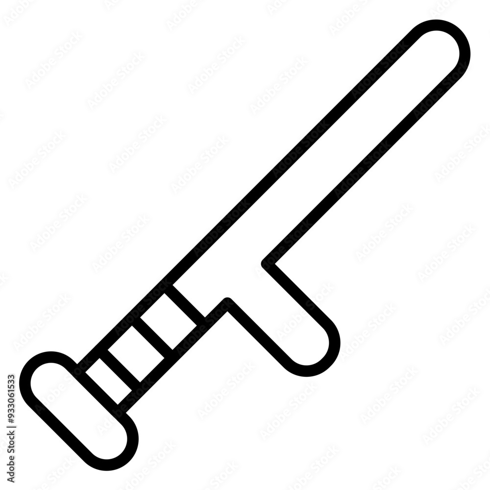 Sticker baton icon style