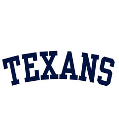 A shirt design of texans written on it