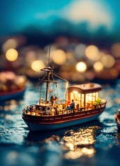 Surreal Voyage: Miniature Work at Sea