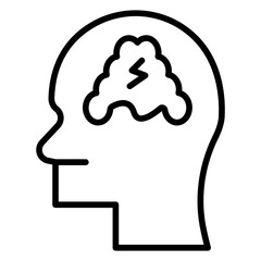 Schizophrenia Icon Style