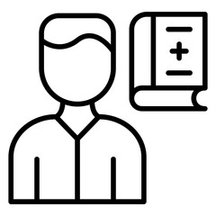 Book Hoarding Icon Style