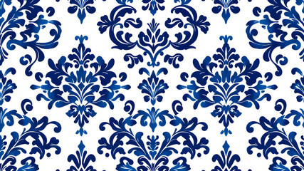 Elegant damask seamless pattern background. Classical luxury old fashioned damask ornament. Exquisite floral baroque template.
