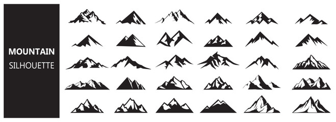 Naklejka premium Mountain silhouette