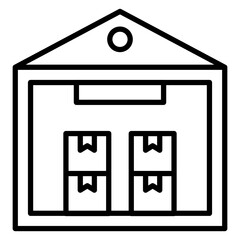 Warehouse Icon Style