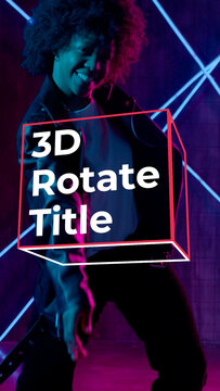 Vertical 3D Rotate Title