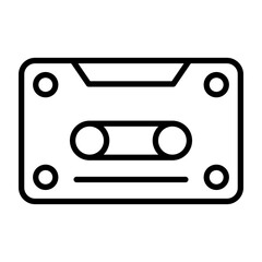 Obraz premium Cassette Icon Style