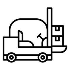 Fork Lift Icon Style