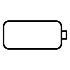 Empty Battery Icon Style