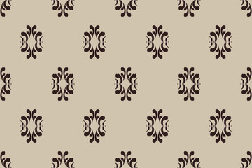 Ikat tribal Indian seamless pattern. Ethnic Aztec fabric carpet mandala ornament native boho chevron textile.Geometric African American oriental traditional vector illustrations. Embroidery style.