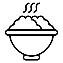 Food Bowl Icon Style