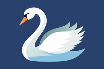 Swan  vector art and illustration