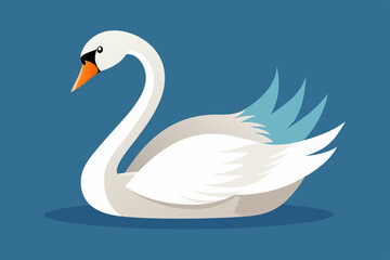 Swan  vector art and illustration