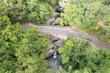 Aerial photo of Little Crystal Creek Paluma Queensland Australia