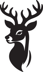 Stylish deer head vector and illustrator