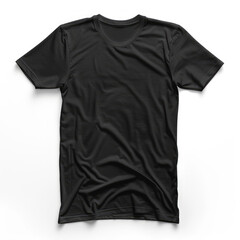 black T shirt mockup isolated White Background
