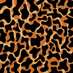 Vector leopard pattern seamless background and printing or home decorate and more.