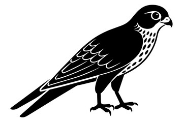 kestrel Bird vector art and illustration