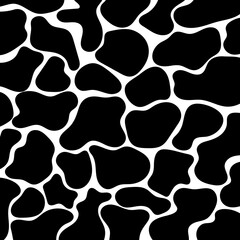 Cow print pattern animal seamless. Cow skin abstract for printing, cutting, and crafts Ideal for mugs, stickers, stencils, web, cover, wall stickers, home decorate and more.