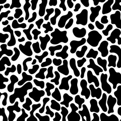 Black leopard print animal pattern seamless. Leopard skin abstract for printing, cutting, stickers home decorate and more.