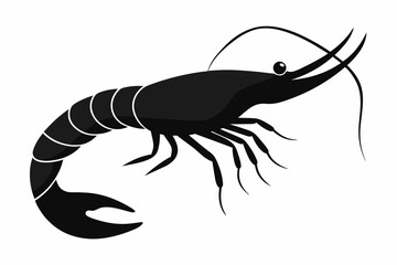 Shrimp fish vector art and illustration