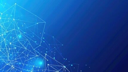 The Striking Technology Blue Geometric Abstract Background: A Visual Symphony of Innovation and Modernity.