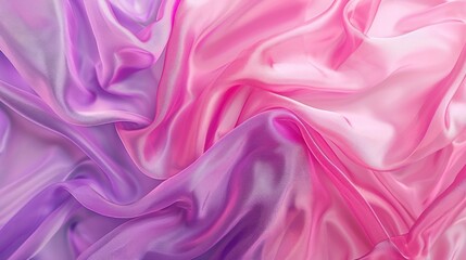 Obraz premium Abstract Pink and Purple Draped Fabric