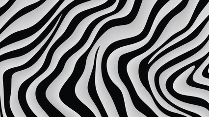 Fototapeta premium White and black zebra skin pattern surface background and texture
