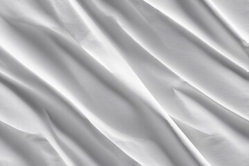 Close-up of white fabric draped in soft curves