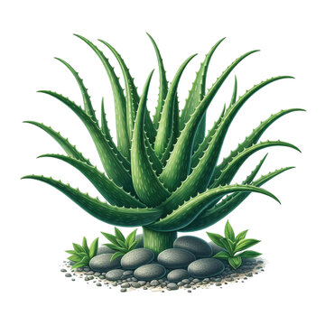recommend clip art: Aloe Vera plant of illustration vector