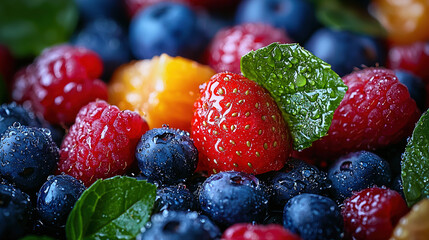 Obraz premium summer colorful food wallpaper