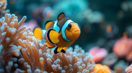 Clownfish in Coral Reef Photo