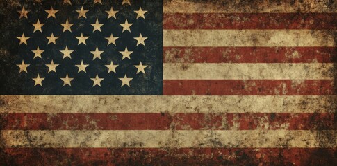 Vintage American Flag.