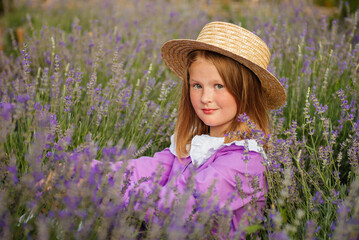 girl in lavender field