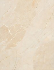Obraz premium polished crema marfil marble slab with warm beige base and subtle creamy veining against a dark background, light cream natural marble tiles