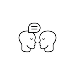 Speech Therapy icon design with white background stock illustration