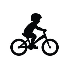 Obraz premium Baby kids bicycle silhouette