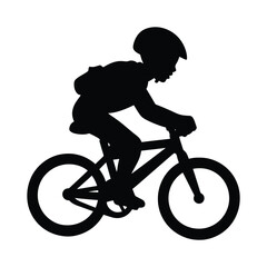 Obraz premium Baby kids bicycle silhouette