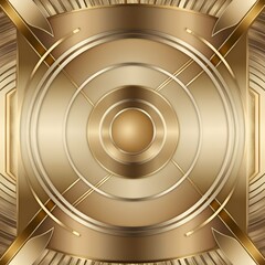 Seamless Gold Luxury Wave Pattern with Geometric Lines background