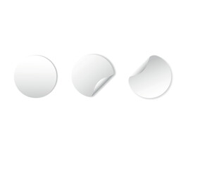 Set of stickers on a white background