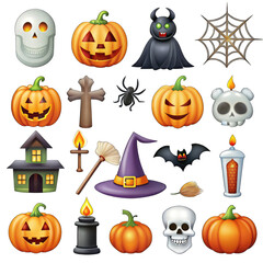 Halloween cookies and pumpkin