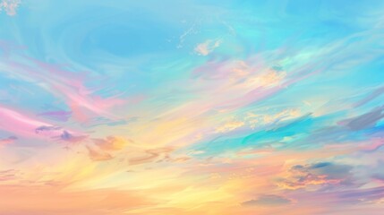 Pastel Sky at Sunset