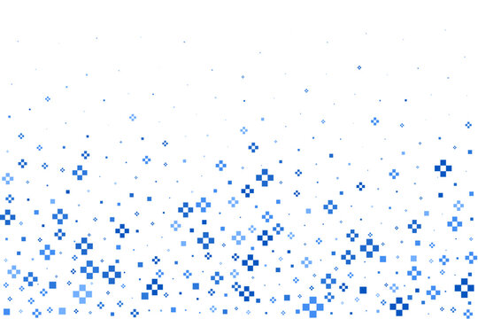 Medical cross background. Abstract vector pattern for hospital and pharmacy symbols. Blue math pluses border on white backdrop. Seamless ornament for website design.