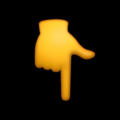 Down Pointing Hand Emoji

