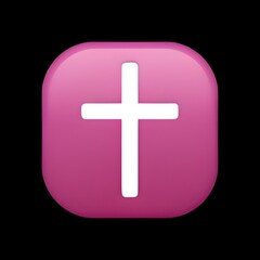 Obraz premium Christian Cross Emoji