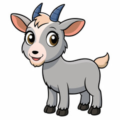 cute goat vector illustration